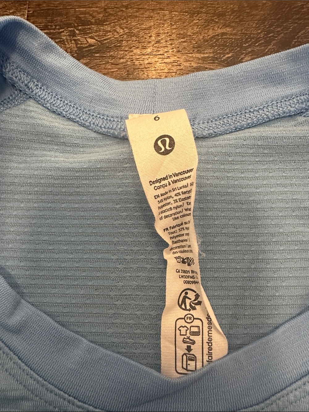 Lululemon Swiftly Tech Short Sleeve 2.0 Aero Blue - Picture 3 of 3